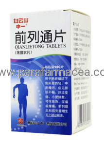 Qianlietong Pian 180 tabletek, choroby ukł. moczowo-płuciowego, podwyższone PSA, rozrost prostaty
